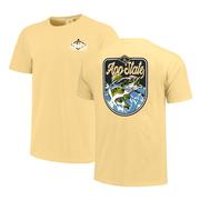 App State Fishing Splash Badge Comfort Colors Tee